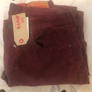 Levi’s velvet slim fit pant
